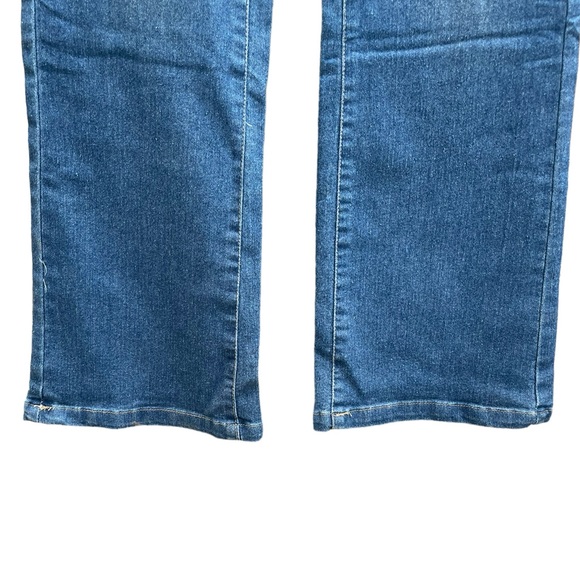 No Brand Lightweight Blue Denim Bootcut High Waist 5 Pocket Jeans Petite Length - Picture 3 of 9